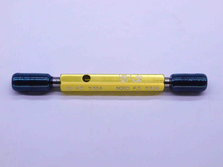 M12 X 1 6g METRIC SET THREAD PLUG GAGE 12 1.0 GO NO GO P.D.'S = 11.324 & 11.206 - DW18485RD