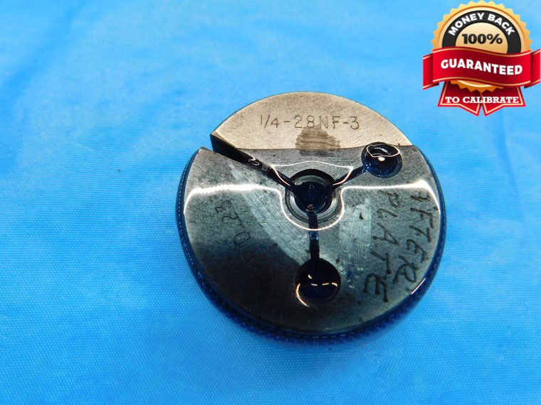 1/4 28 NF 3 SPECIAL THREAD RING GAGE .25 GO ONLY P.D. = .2330 UNF-3 3A CHECK - DW18642RD