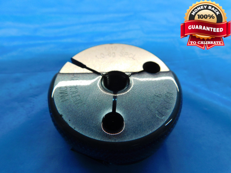 M10 X 1 6g METRIC SPECIAL THREAD RING GAGE 10 1.0 GO ONLY P.D. = 9.530 CHECK - DW18684RD