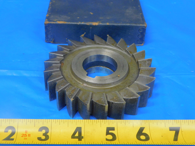 M.F. & T CO. ? 4" O.D. X 7/8 WIDTH X 1 1/4 PILOT SIDE MILLING CUTTER 22 T - MB10508BJ2