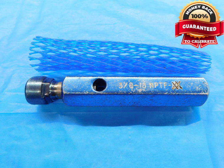 3/8 18 NPTF 6 STEP PIPE THREAD PLUG GAGE .375 .3750 N.P.T.F. DRYSEAL CREST CHECK - DW18822RD