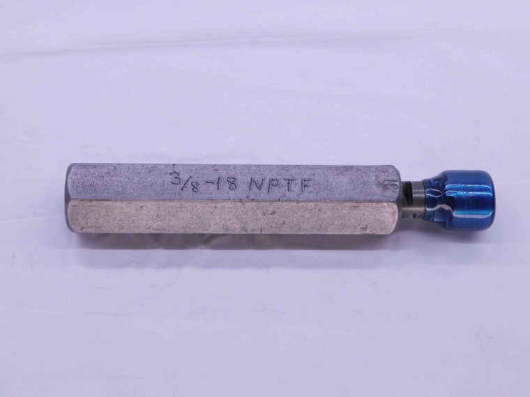 3/8 18 NPTF 6 STEP PIPE THREAD PLUG GAGE .375 .3750 N.P.T.F. DRYSEAL TAPER CHECK - DW18822RD