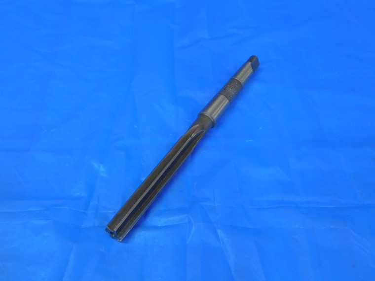 MR & TOOL 7/16 O.D. HSS REAMER MORSE TAPER #1 SHANK 6 FLUTE MT1 .4375 - MB10659AE2