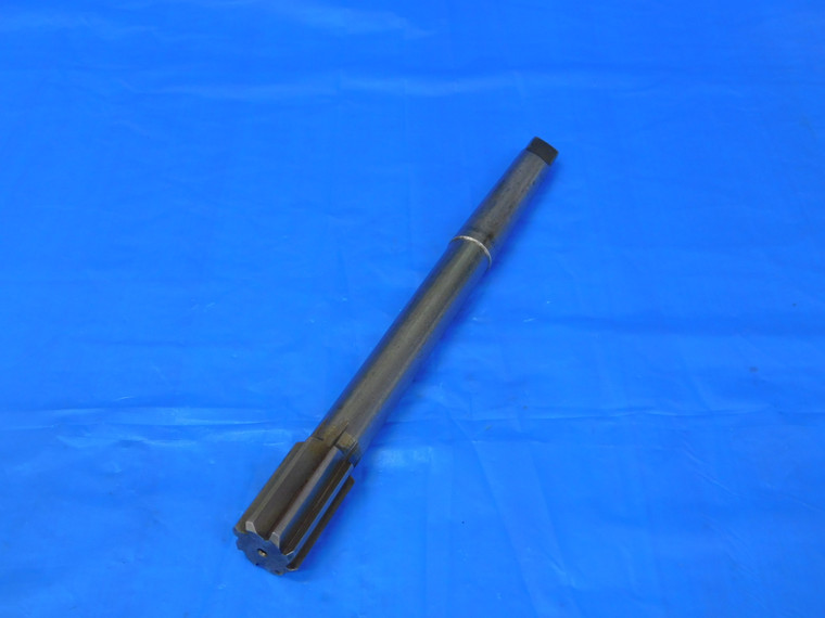 0.87 O.D. HSS REAMER MORSE TAPER #2 SHANK 8 FLUTE MT2 .87 .8700 7/8 .8750 -.0050 - MB10674AE2