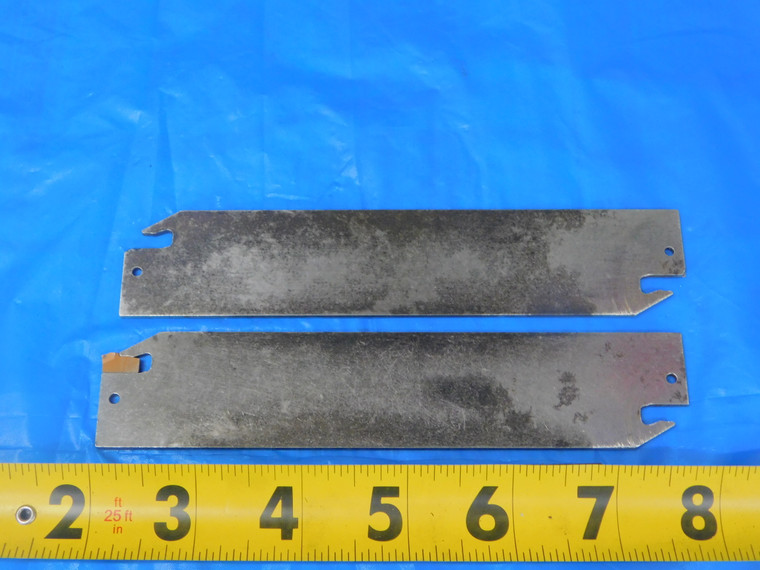 2PCS INDEXABLE CUTOFF PARTING / GROOVING BLADES 6" LONG X 1.25" WIDE X 2mm THICK - MS6217LVK2