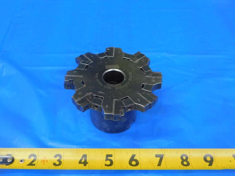 SANDVIK 4" OD X 15mm WIDTH X 1" P STAGGERED TOOTH INDEXABLE SIDE MILL CUTTER 6 T - MB10743BW2