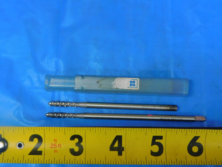 1 NEW 1 USED OSG #8 32 NC GH3 HSS TAP 3 SPIRAL FLUTE .164 8-32 EXTENSION - MB10879BJ2