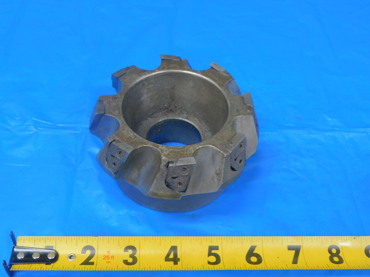 INGERSOLL 4" O.D. FACE MILL 6X4SO4R51 1 1/2 PILOT 5/8 KEY HOLDS 8 INSERTS 4.0 - MB11002BU2
