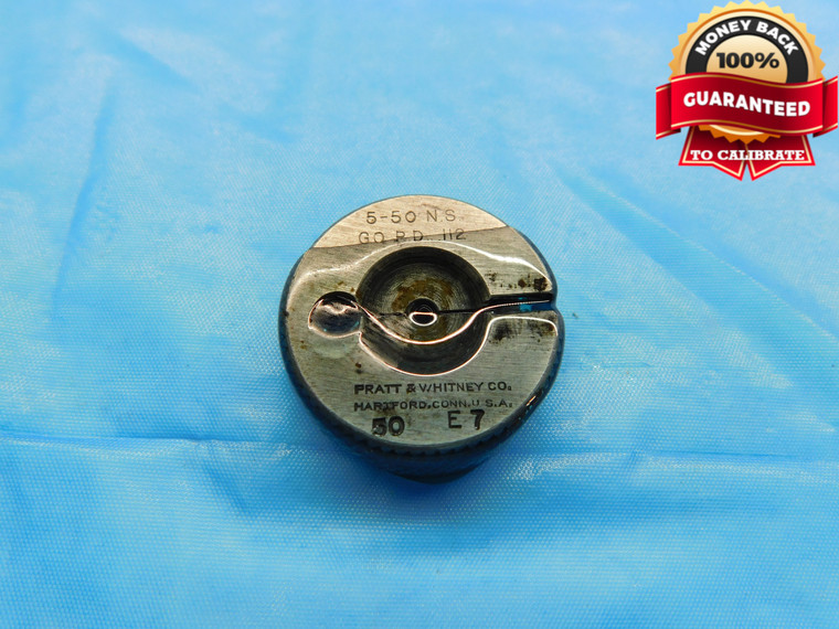 5 50 NS THREAD RING GAGE #5 .125 .1250 GO ONLY P.D. = .1120 5-50 UNS-3A .112 - DW19062RD