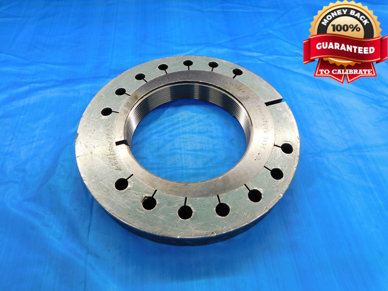 4 3/8 10 UNS 2A THREAD RING GAGE 4.375 4.3750 GO ONLY P.D. = 4.3079 INSPECTION - DW19181BX2