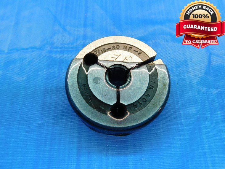 7/16 20 NF 2 THREAD RING GAGE .4375 NO GO ONLY P.D. = .4014 UNF-2 INSPECTION - DW19211RD