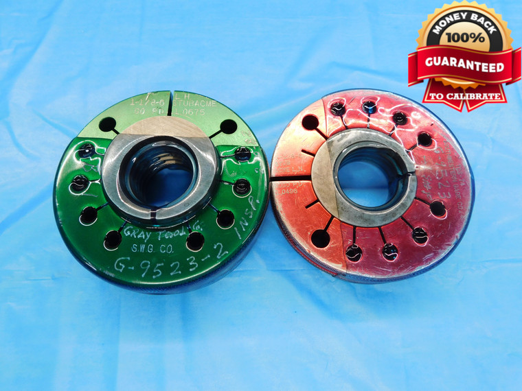 1 1/8 6 STUB ACME 2G LEFT HAND THREAD RING GAGES 1.125 GO NO GO = 1.0675 1.0496 - DW18971BX2