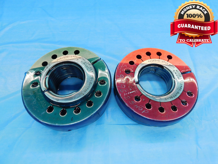 1 5/8 6 STUB ACME 2G THREAD RING GAGES 1.625 GO NO GO P.D.'S = 1.5648 & 1.5449 - DW19004BX2