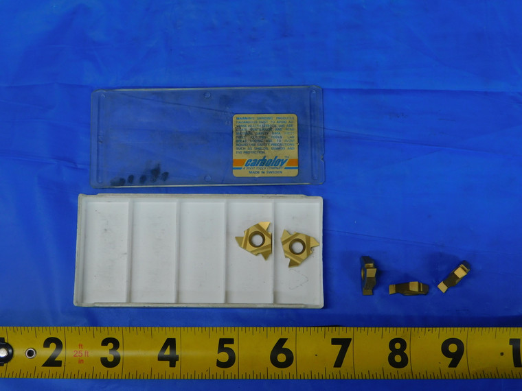 5PCS NEW SECO 22NLN60/ 22NL N60 CP50 TiN COATED CARBIDE THREADING INSERTS - MB11455CD2