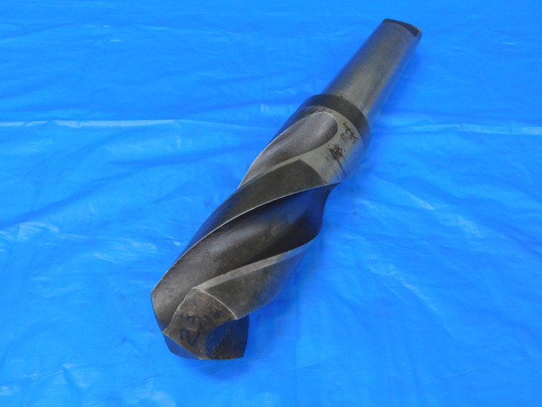 UNION 2 3/16 O.D. HSS TWIST DRILL BIT MORSE TAPER #5 SHANK 5 1/2 LOC 2.1875 MT5 - MB11574CF2