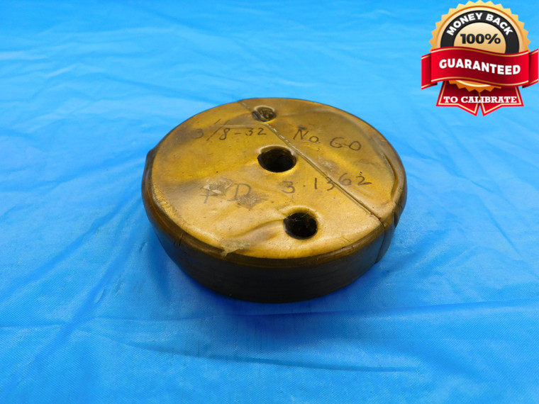 SHOP MADE 3 1/8 32 THREAD PLUG GAGE 3.125 3.1250 NO GO ONLY P.D. = 3.1362 CHECK - DW19510BX2