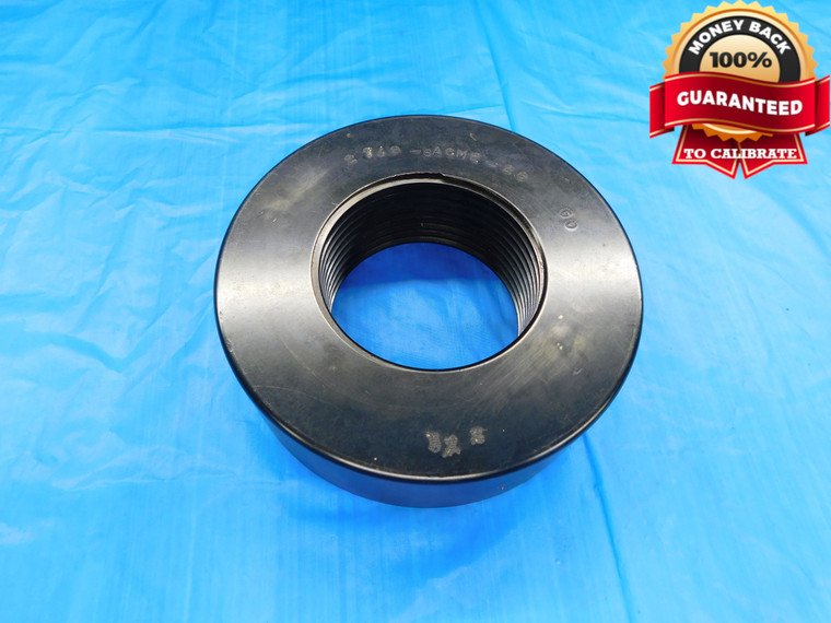 SHOP MADE 2 7/8 6 ACME 2G SOLID THREAD RING GAGE 2.875 2.8750 INSPECTION CHECK - DW19589LVR