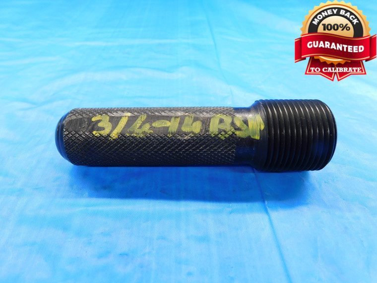 SHOP MADE 3/4 14 BSPP SPECIAL PIPE THREAD PLUG GAGE .75 .750 .7500 INSPECTION - DW19634BHTX