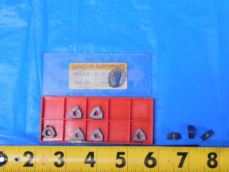 9PCS NEW SANDVIK R216.2-07 T3 S6 P40 CARBIDE INSERTS INDEXABLE TOOLING - MB11811CG2