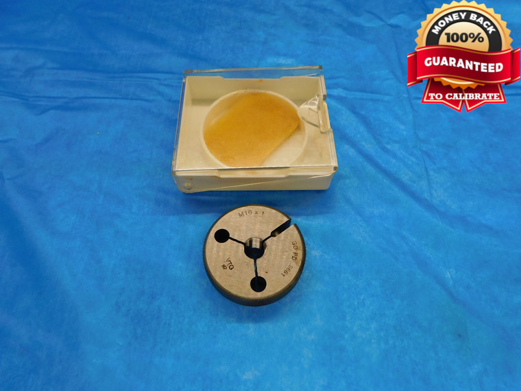 M10 X 1 SPECIAL VERMONT THREAD RING GAGE 10 1.0 GO ONLY P.D. = .3661 (9.299 mm) - DW19732RD