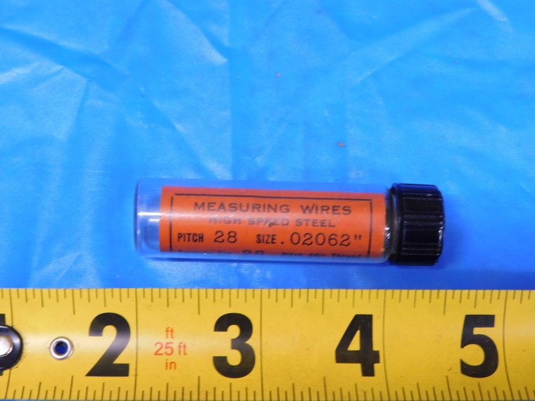 3PC SET VAN KEUREN HSS MEASURING WIRES FOR CALIBRATION 28 PITCH .02062" SIZE  - MB12026LVR