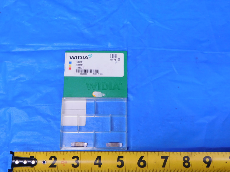 2PCS NEW WIDIA 583161 TN6031 CARBIDE GROOVING INSERTS USA MADE - MB12200BW2