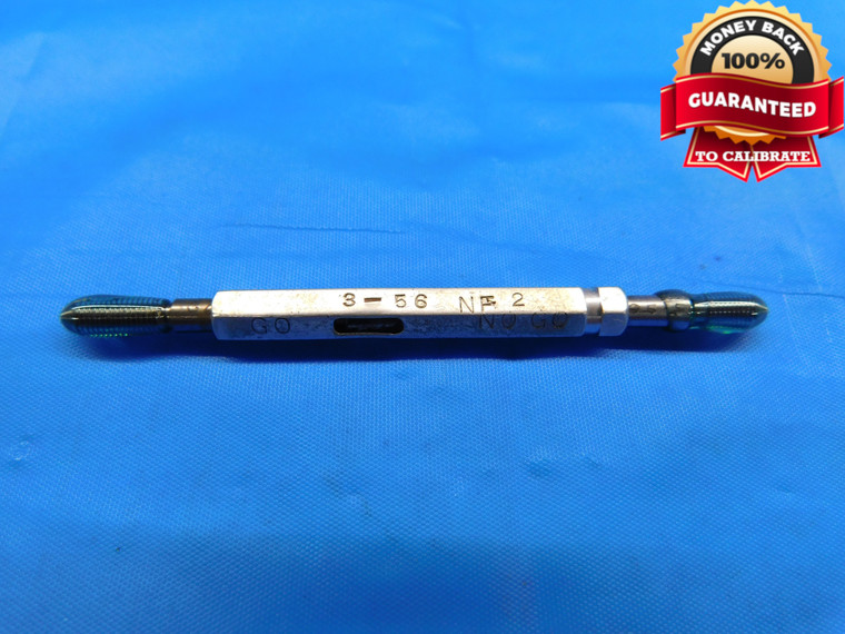 3 56 NF 2 THREAD PLUG GAGE #3 .099 .0990 GO NO GO P.D.'S = .0874 & .0894 UNF-2 - DW20031RD