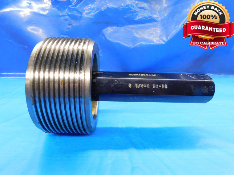 4 1/4 6 NA 2G ACME THREAD PLUG GAGE 4.25 4.250 4.2500 GO ONLY P.D. = 4.1667 - DW20240CM2
