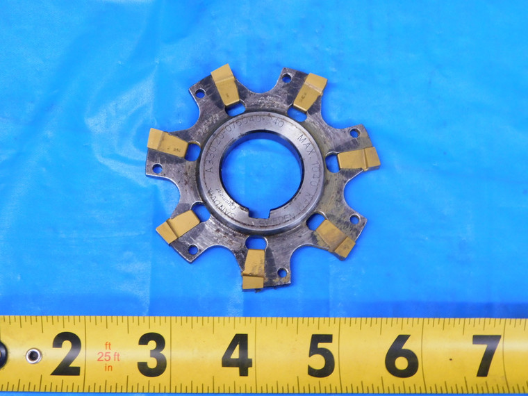 SANDVIK 3" O.D. X .2030" WIDTH X 1" PILOT INDEXABLE SIDE MILLING CUTTER 7 T - MB12462BU2