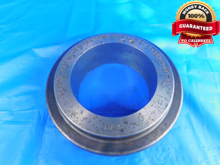 3.2515 CL XX MASTER PLAIN BORE RING GAGE 3.2500 +.0015 OVERSIZE 3 1/4 82.588 mm - RJ0008CD2