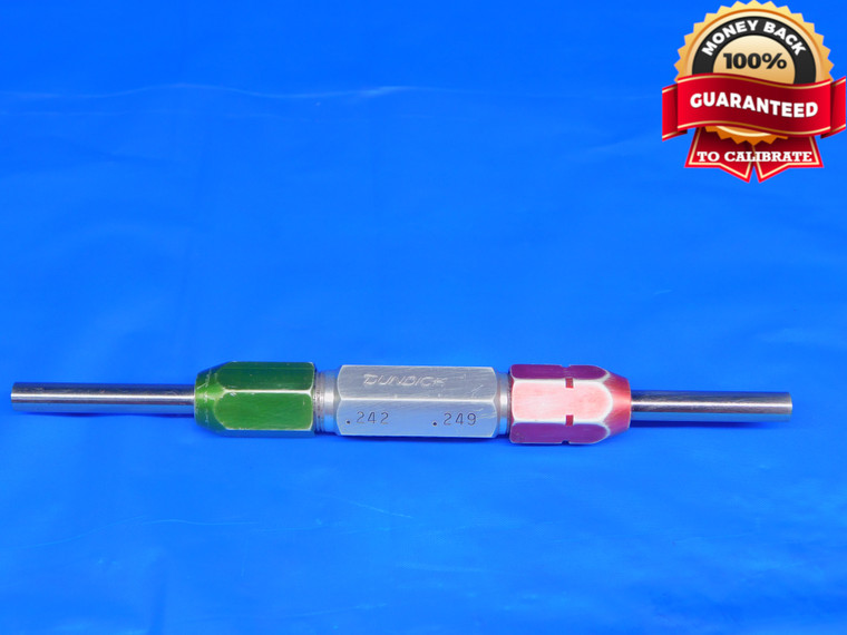 .2420 & .2490 PIN PLUG GAGE GO NO GO .2500 -.0010 UNDERSIZE 1/4 6 mm .242 .249 - RJ0061BB2