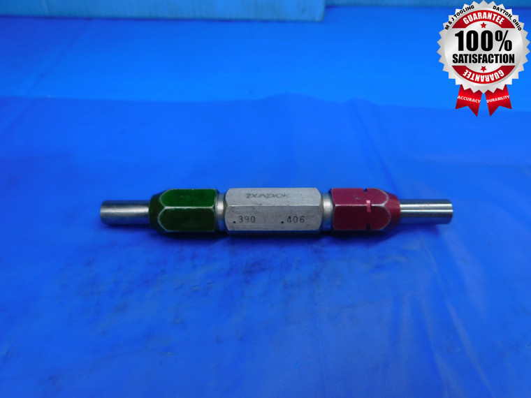 .3900 & .4060 PIN PLUG GAGE GO NO GO .4063 -.0003 13/32 10 mm .390 .406 - ST0013BB2