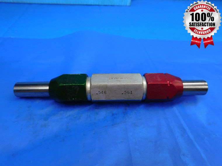 .5460 & .5610 PIN PLUG GAGE GO NO GO .5469 -.0009 35/64 14 mm .546 .561 - ST0015BB2