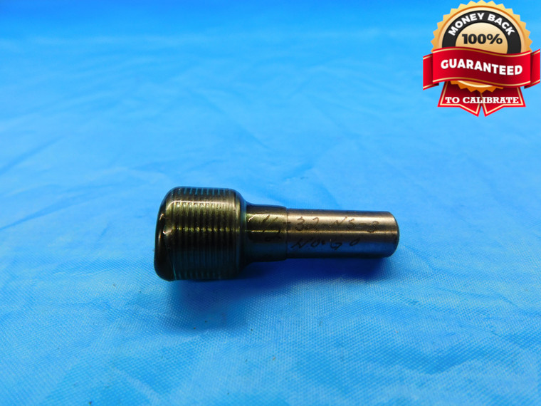 1/2 32 NS 3 THREAD PLUG GAGE .5 .50 .500 .5000 NO GO ONLY P.D. = .4827 CHECK - DW20729LVR