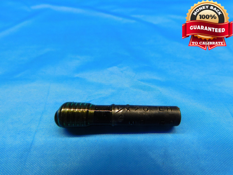 1/4 20 UNC 3B LEFT HAND THREAD PLUG GAGE .25 .250 L.H. NO GO ONLY INSPECTION - DW20764LVR