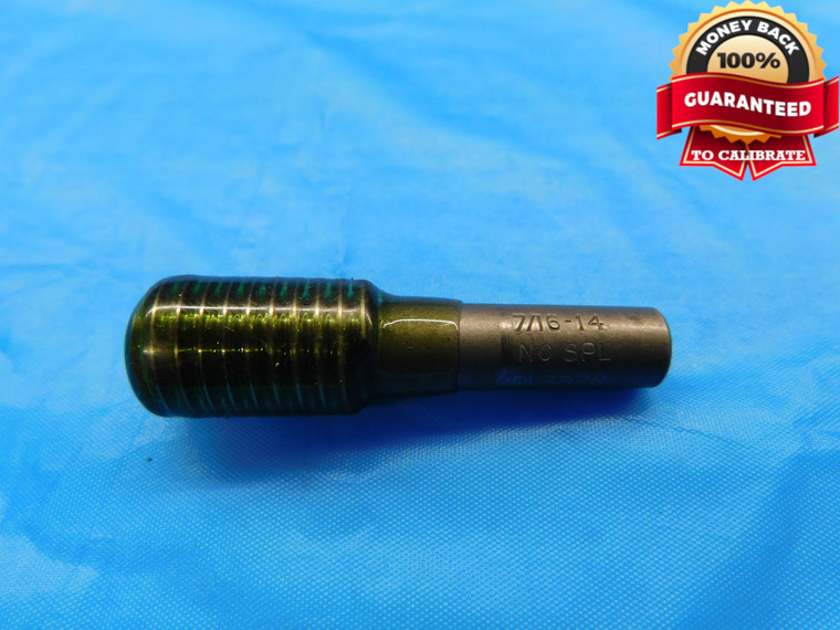 7/16 14 NC SPL SPECIAL SET THREAD PLUG GAGE .4375 GO ONLY P.D. = .3928 CHECK - DW20787LVR
