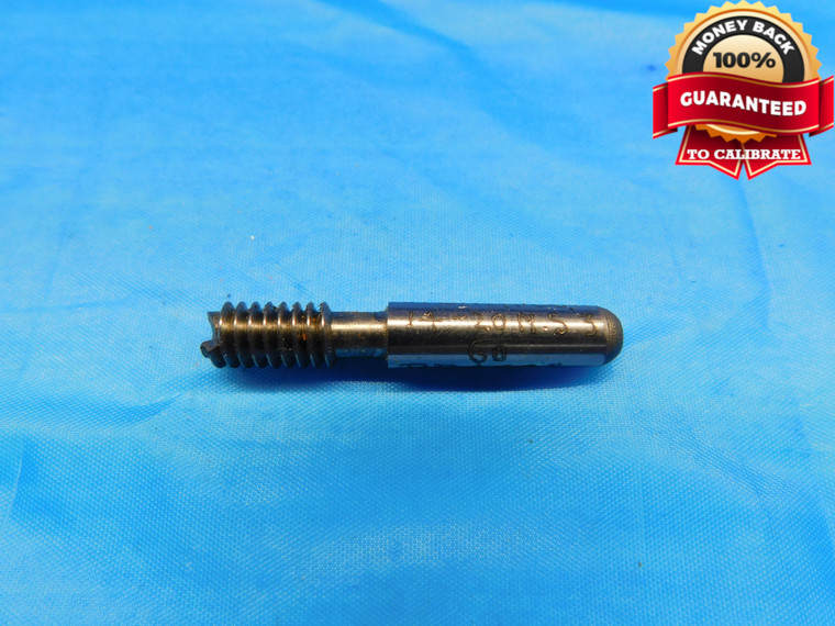 14 20 NS 3 THREAD PLUG GAGE #14 .242 .2420 GO ONLY P.D. = .2095 INSPECTION CHECK - DW20810LVR