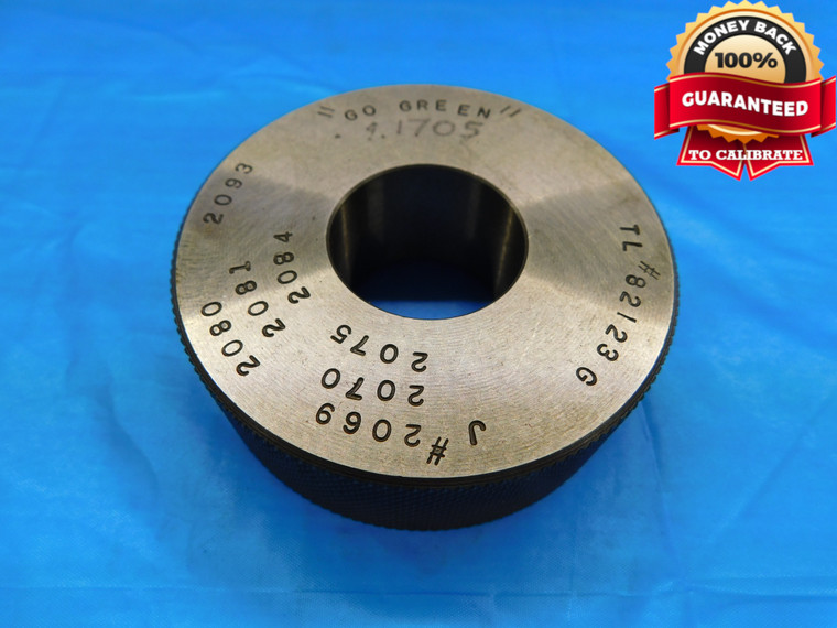 1.1705 MASTER PLAIN BORE RING GAGE 1.1719 -.0014 OVERSIZE 1 11/64 29.731 mm - DW20976AP1