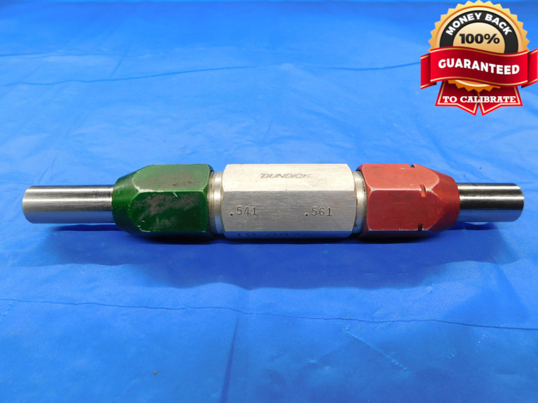 .5410 & .5610 PIN PLUG GAGE GO NO GO .5625 -.0015 9/16 14.249 mm .541 .561 - CM0022BB2