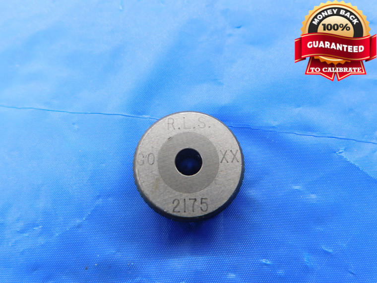 .2175 CL XX CARBIDE MASTER PLAIN BORE RING GAGE .2188 -.0013 7/32 5.525 mm - CM0095CP2