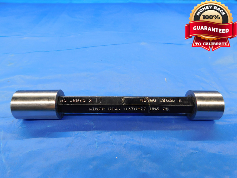 .8970 & .9030 CL X PIN PLUG GAGE GO NO GO .9063 -.0033 29/32 23 mm .897 .903 - CM0142LVR