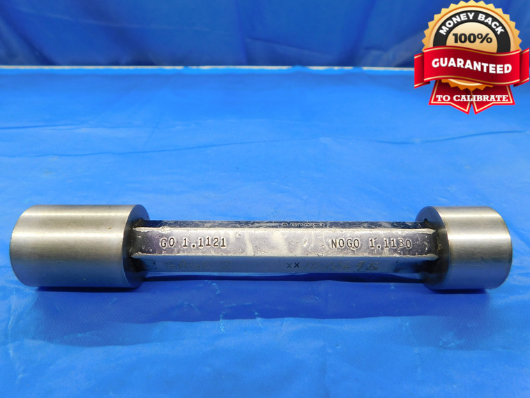 1.1121 & 1.1130 CL XX PIN PLUG GAGE GO NO GO 1.1094 +.0027 1 7/64 28.247 1.113 - CM0132LVR