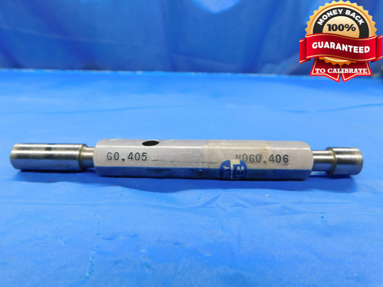 .4050 & .4060 CL Z PIN PLUG GAGE GO NO GO .4063 -.0003 13/32 10.287 mm .405 .406 - CM0130LVR