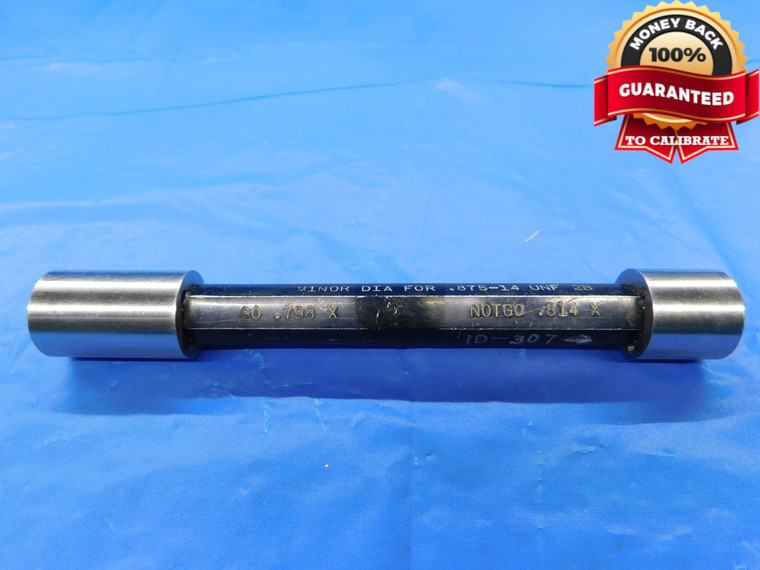 .7980 & .8140 CL X PIN PLUG GAGE GO NO GO .7969 +.0011 51/64 20.269 mm .798 .814 - CM0155LVR