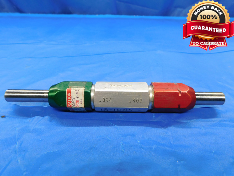 .3940 & .4090 PIN PLUG GAGE GO NO GO .4063 +.0027 OVERSIZE 13/32 10 mm .394 .409 - CM0161AZ1