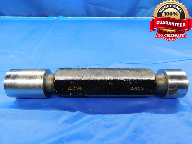 1.2395 & 1.2405 PIN PLUG GAGE GO NO GO 1.2500 -.0095 UNDERSIZE 1 1/4 31.483 mm - CM0181AZ1