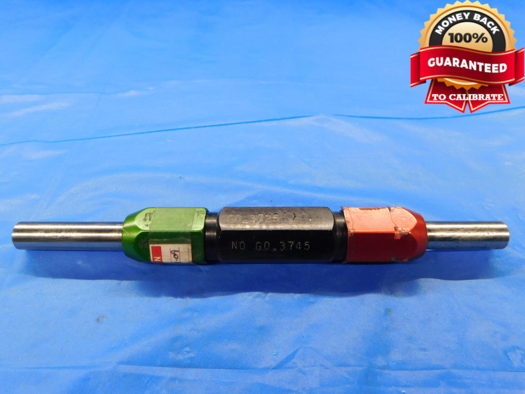 .3725 & .3745 CL X PIN PLUG GAGE GO NO GO .3750 -.0005 UNDERSIZE 3/8 9.462 mm - CM0180AZ1