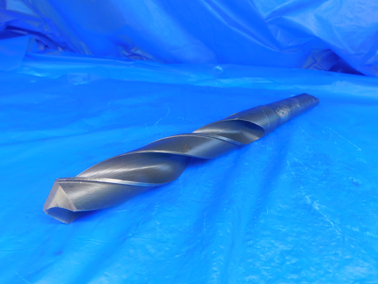 1 3/8 O.D. HSS TWIST DRILL BIT MORSE TAPER #4 SHANK 8" LOC 14" OAL 1.375 MT4 - RJ0378BP2