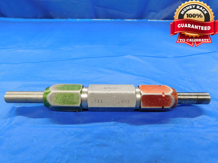 .4110 & .4230 PIN PLUG GAGE GO NO GO .4219 +.0011 27/64 10.744 mm .411 .423 - CM0291BB2