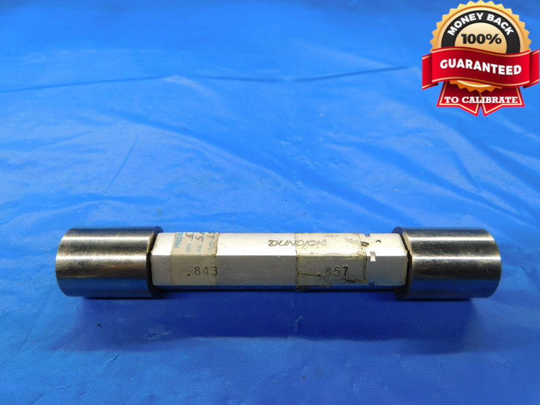 .8430 & .8570 PIN PLUG GAGE GO NO GO .8438 -.0008 27/32 21.768 mm .843 .857 - CM0299BB2